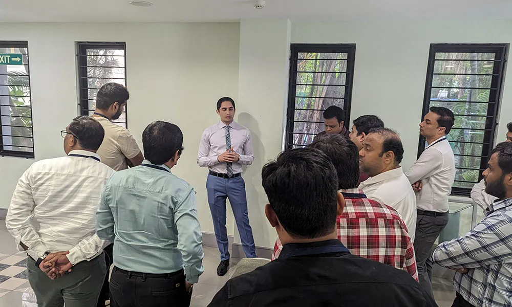 Dr. Varun with participants