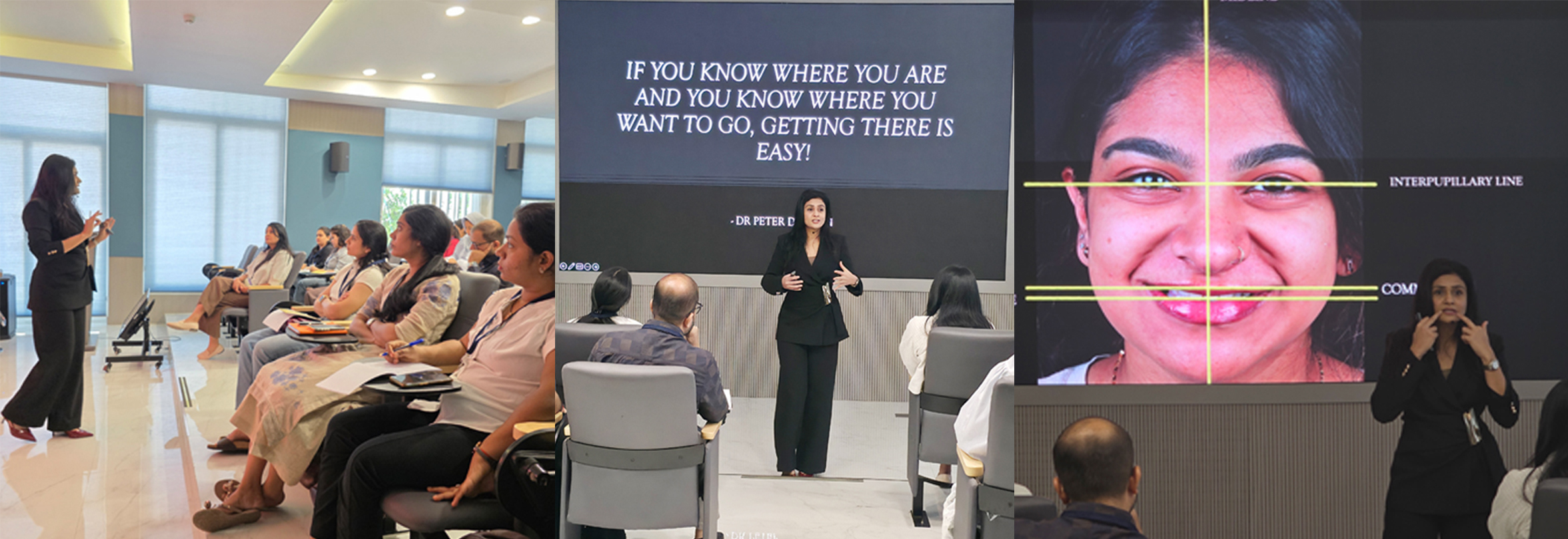 Dr. Janu Shah conducting a three-day veneer masterclass at Acharya Foundation