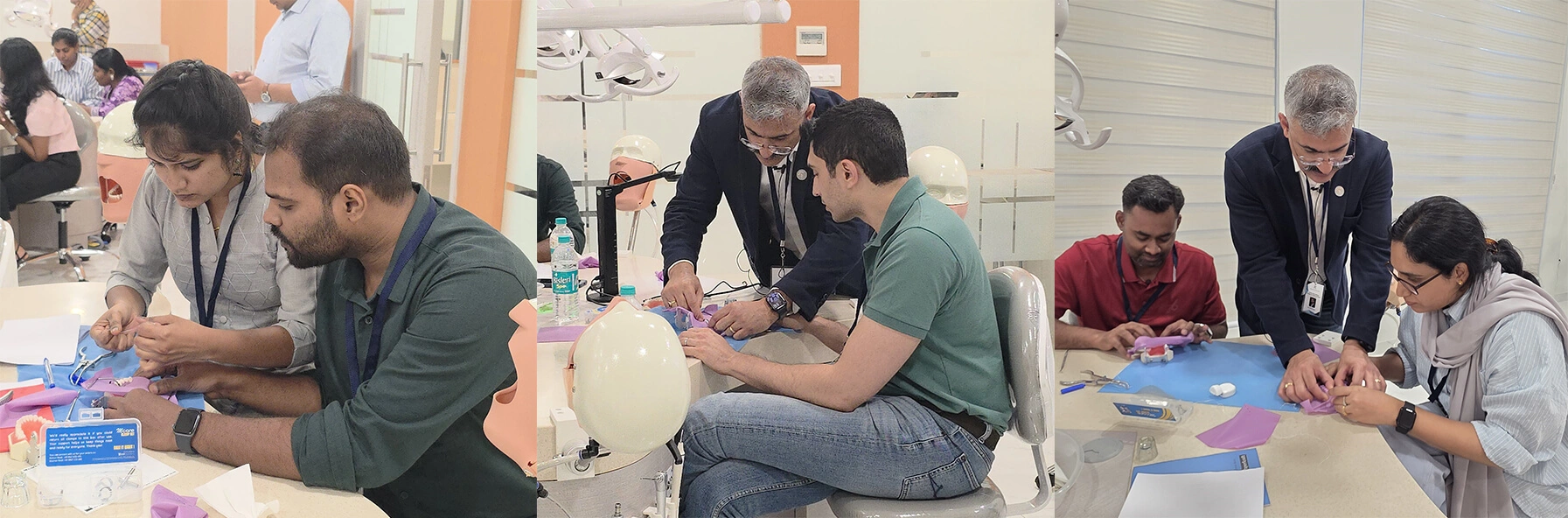 Direct composite and rubber dam hands-on course at Acharya Foundation