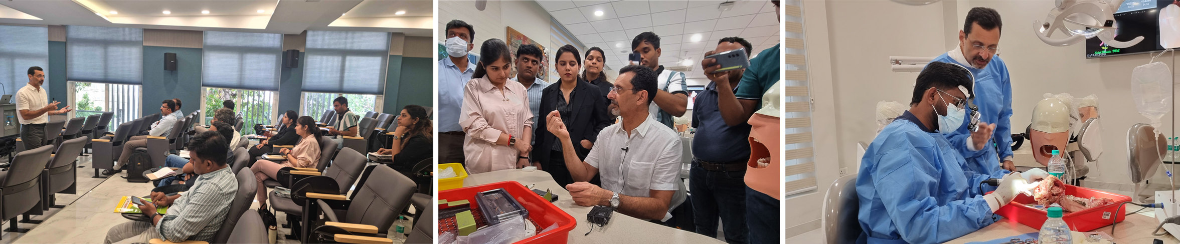 Dr. Yazad Gandhi conducting a sinus augmentation masterclass at Acharya Foundation