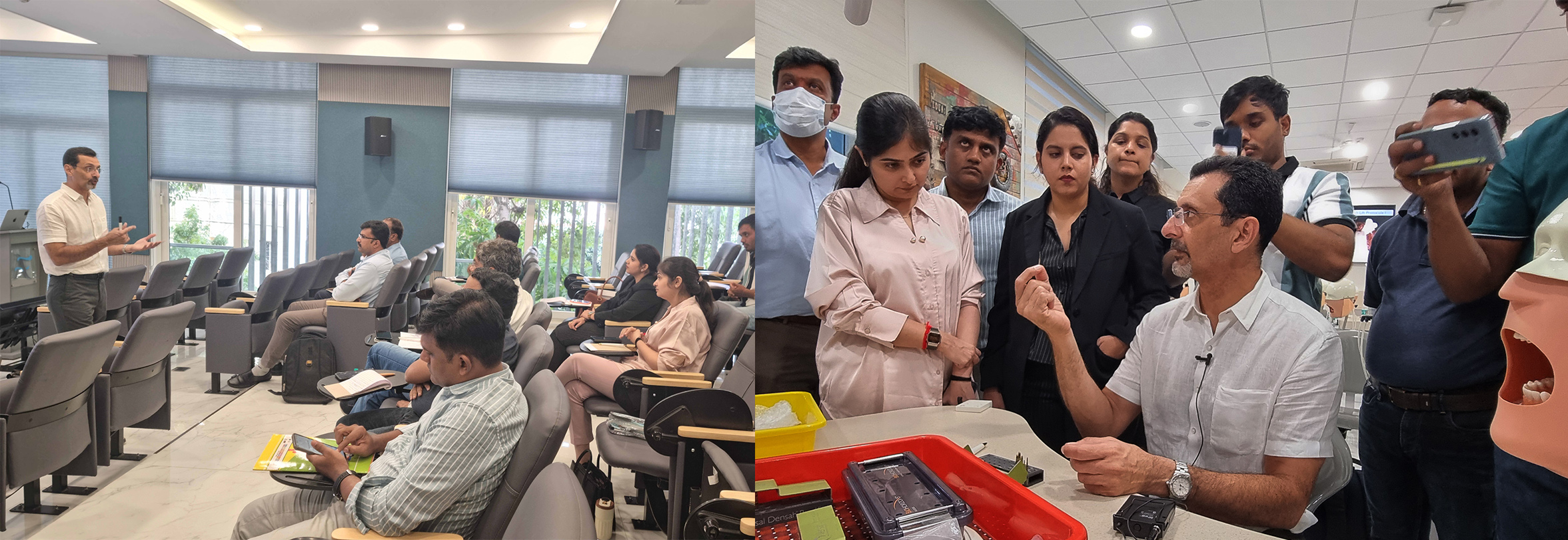 Dr. Yazad Gandhi conducting a three-day sinus augmentation masterclass for implant dentists